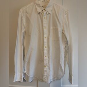 J. Crew White Casual Button Down Shirt